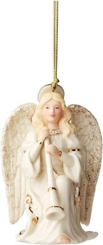 Lenox 2022 Heavenly Angel With Horn Figurine Ornament Star Annual Christmas NEW4