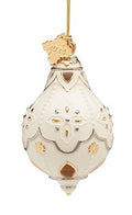 Lenox 2024 Annual Spire Ornament Ivory Pierced Flowers Bas Relief Christmas NEW0