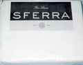 Sferra Leonardo White Twin Sheet Set 3PC 100% Cotton Percale Italy Dorm NEW0