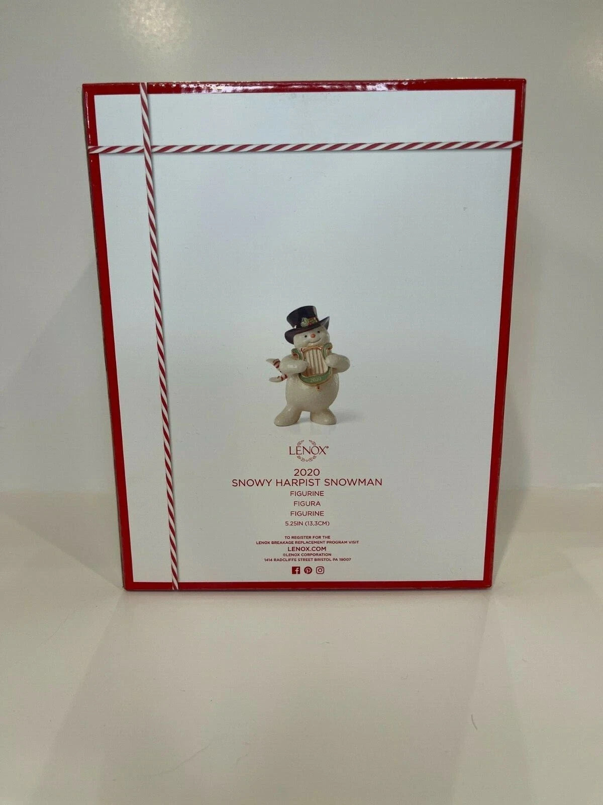 Lenox 2020 Snowy Harpist Snowman Figurine Irish Lyre Annual Frosty Christmas NEW11