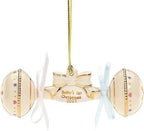 Lenox 2023 Baby's First Christmas Rattle Ornament 1st Ivory Gold Ribbon Gift NEW0
