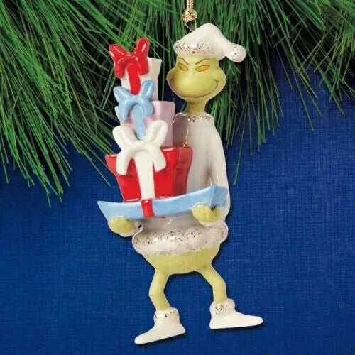 Lenox Grinch With All The Gifts Figurine Ornament Dr. Seuss Stole Christmas NEW1