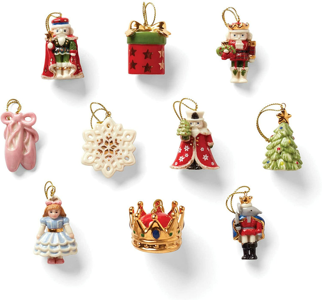Lenox Nutcracker Ballet Miniature Tree Ornaments Set Of 10 Christmas Clara NEW0