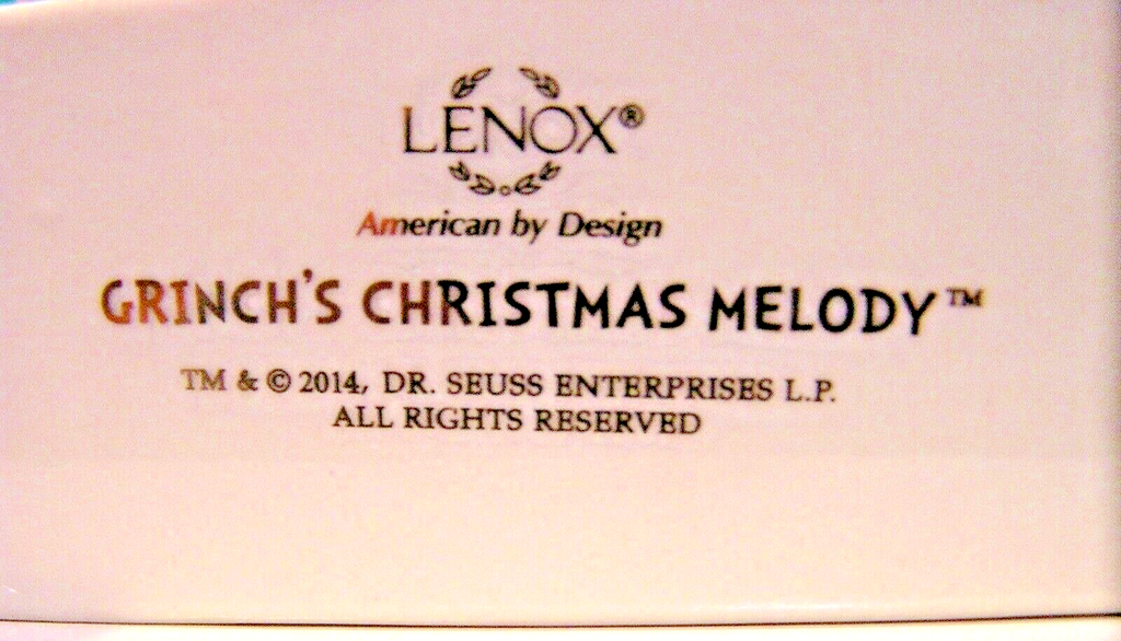 Lenox Grinch's Christmas Melody Figurine 2 PC Piano Dr Seuss Who Stole COA NEW3