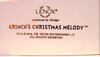 Lenox Grinch's Christmas Melody Figurine 2 PC Piano Dr Seuss Who Stole COA NEW3