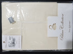 Yves Delorme Ivory Standard Sham Solid Piping Cotton Percale 500TC Chinon NEW2