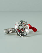 Lenox 2020 Engagement Ring Ornament Wedding Proposal Crystal Christmas Gift NEW1