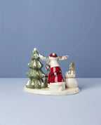 Lenox  Marcel The Moose Christmas Party Figurine Bag Of Toys Rabbit Owl Tree NEW1