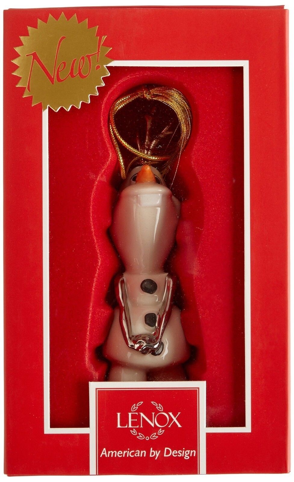 Lenox Disney Frozen Olaf Snowman Figurine Ornament Warm Hugs Christmas NEW3