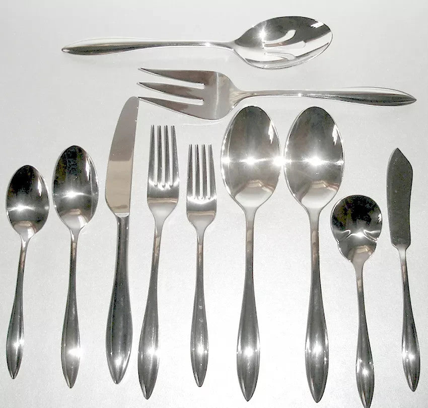 Lenox Marietta 54PC Flatware Set Service for 8 + Hostess Set Stainless 18/10 NEW0