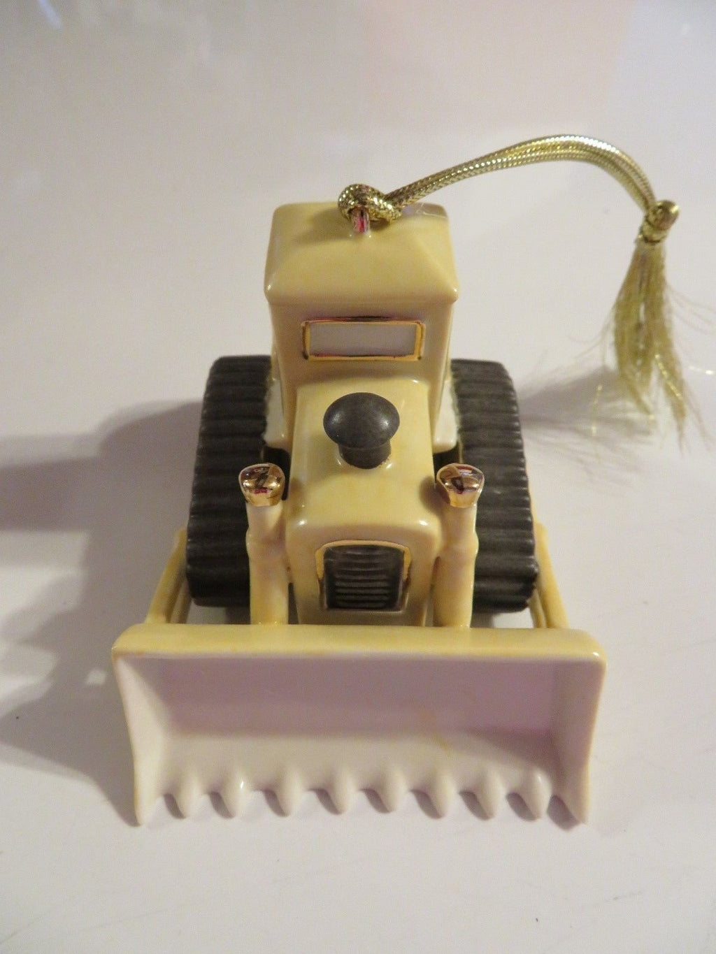 Lenox My Yellow Bulldozer Ornament Heavy Construction Christmas Gift RARE NEW2