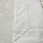 Yves Delorme Nymphe White Counterpane Reverses Feathery Embroidered Jacquard NEW4
