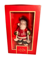 Lenox 2022 Santa Figurine Ornament Annual On Skis Wooly Warm Christmas Gift NEW5