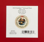 Lenox 2025 Holiday Collector Plate Night Snow Horse Drawn Carriage Bridge LE NEW9