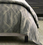Sferra Belardo Indigo King Duvet Sham Set 3PC Cotton Sateen Jacquard Italy NEW2