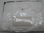 Sferra Presidio White King Dust Ruffle Stripe Gathered Egyptian Cotton Italy NEW10