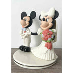 Lenox Disney Mickey & Minnie Mouse Wedding Cake Topper Figurine Bride Groom NEW4