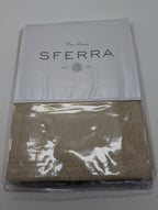 Sferra Perrio Oat Standard Sham Tan Geometric Motif Cotton Matelassé Italy NEW7