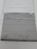 Sferra Giotto Gray Standard Pillowcases Flint Pair Solid Cotton Sateen Italy NEW0