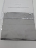 Sferra Giotto Gray Standard Pillowcases Flint Pair Solid Cotton Sateen Italy NEW0