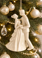 Lenox 2016 Bride & Groom Figurine Wedding Ornament  Always Forever Christmas NEW12