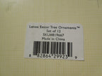 Lenox Easter Original Miniature Tree Ornaments Set of 12 Duck Egg Bunny Lamb NEW8