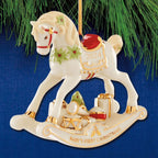 Lenox 2024 Rocking Horse Ornament Baby's 1st Christmas First Gift Vintage NEW2