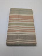 Sferra Blake King Shams 2 Egyptian Cotton/Linen Jacquard Stripes 600TC Italy NEW6