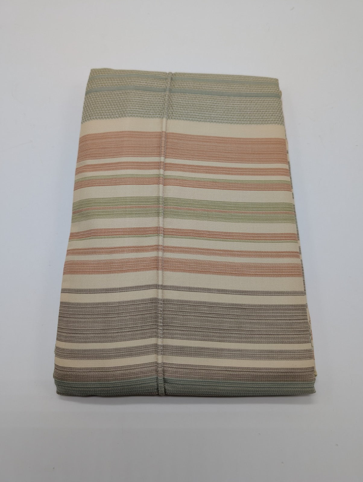 Sferra Blake King Shams 2 Egyptian Cotton/Linen Jacquard Stripes 600TC Italy NEW6