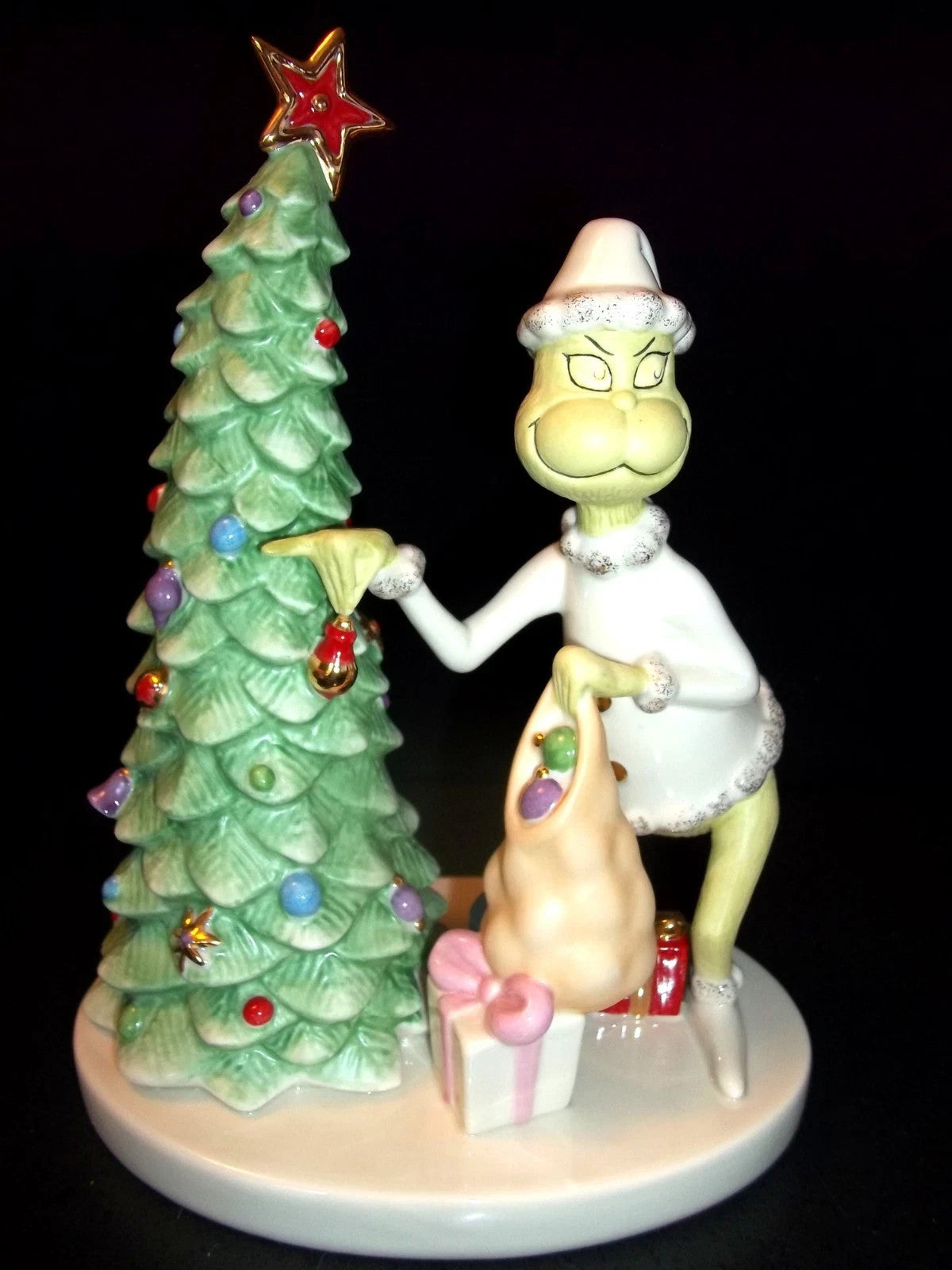 Lenox Grinch Christmas Crook Figurine Dr Seuss Thief Stealing Tree How Stole NEW6