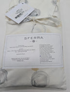 Sferra Punti Platinum Standard Sham Grey Taupe Dots Cotton Percale  Italy NEW0