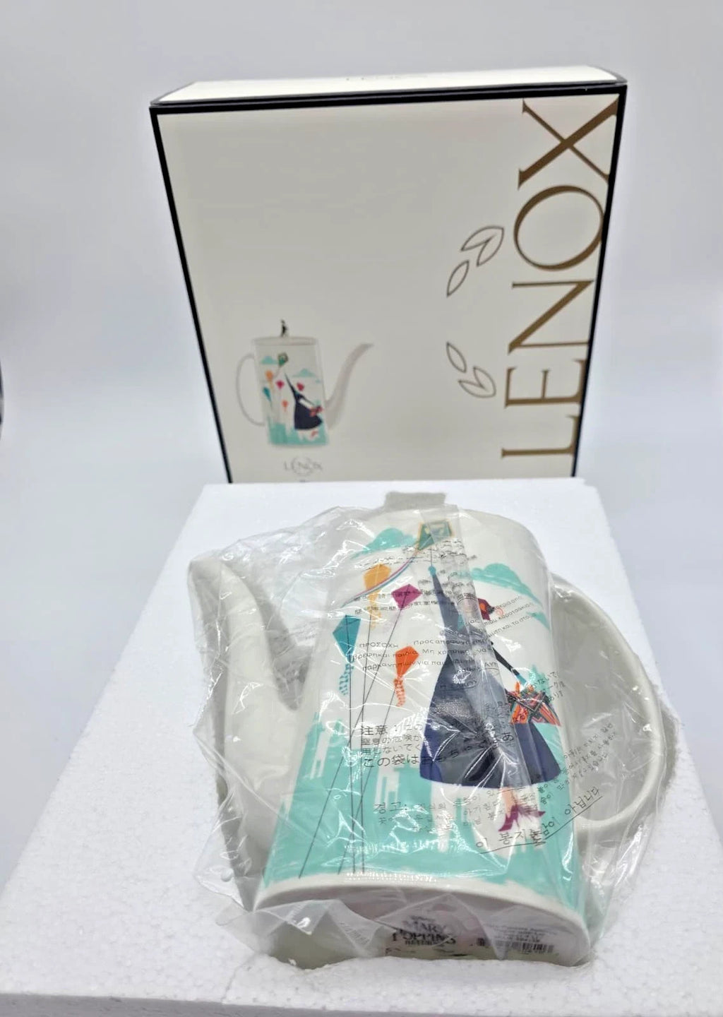 Lenox Disney Mary Poppins  Returns Teapot & Lid Kite Umbrella Penguin 1.5 QT NEW7