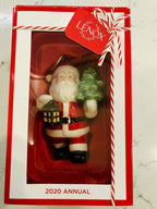 Lenox 2020 Santa With Tree Figurine Ornament Lantern Annual Christmas LE NEW4