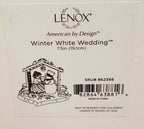 Lenox Snowman Winter White Wedding Figurine Bride Groom Birds Bywaters 7.5" NEW3