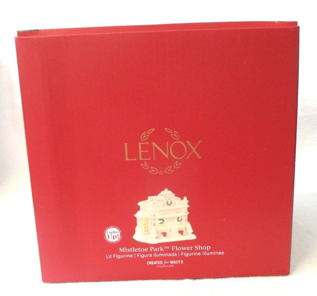 Lenox Mistletoe Park Lighted Flower Shop Figurine Village Treasure Christmas NEW11