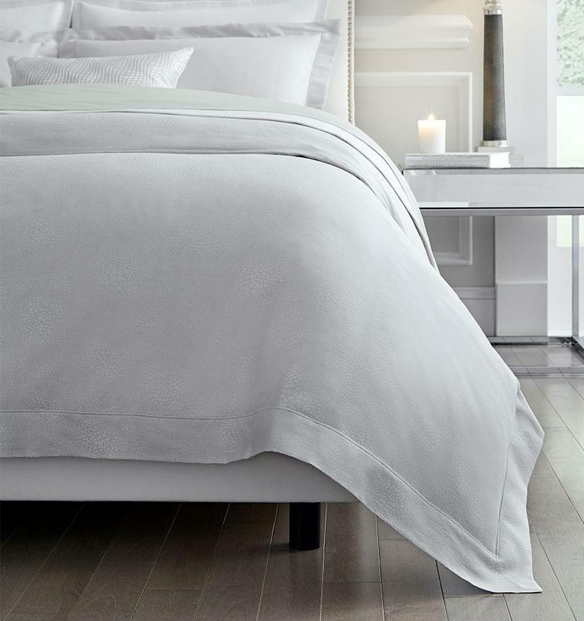 Sferra Idetta Ice Standard Sham Mosaic Design Jacquard Cotton Sateen Italy NEW2