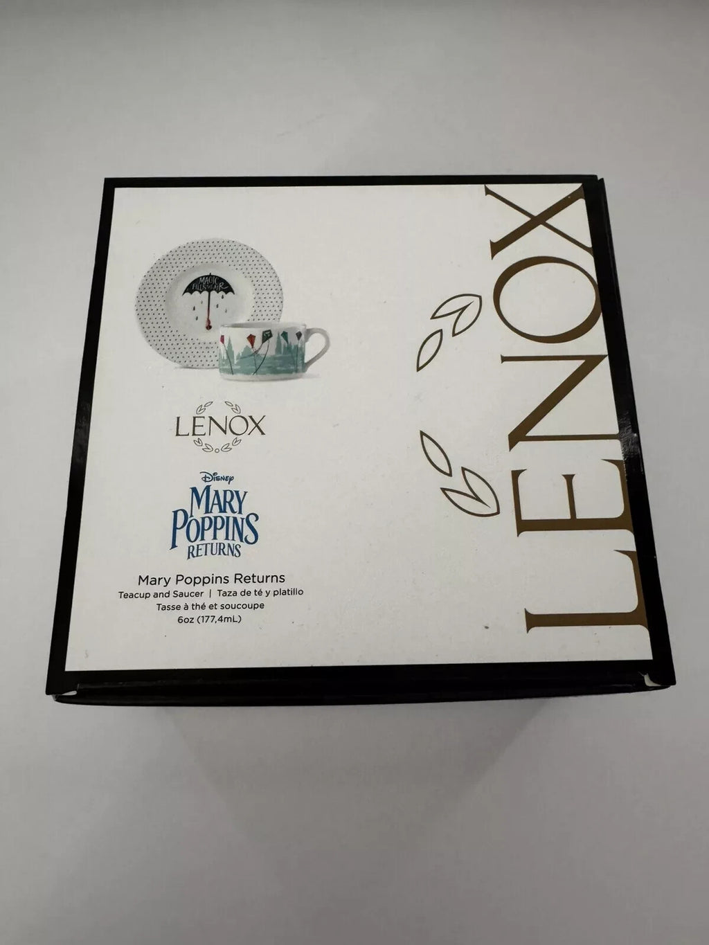 Lenox Disney Mary Poppins Returns Teacup & Saucer Kite Magic Fills The Air NEW3