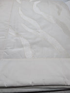 Yves Delorme Amazone Counterpane Golden Tint Jacquard Silk Sateen Embroidery NEW7