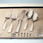 Lenox Talton 77 Piece Flatware Set Service For 12 Stainless Steel 18/10 Chic NEW5