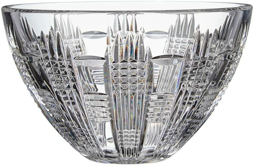 Waterford Crystal Dungarvan Castle Bowl 8" Tom Cooke Deep Cut Ireland NEW IN BOX3