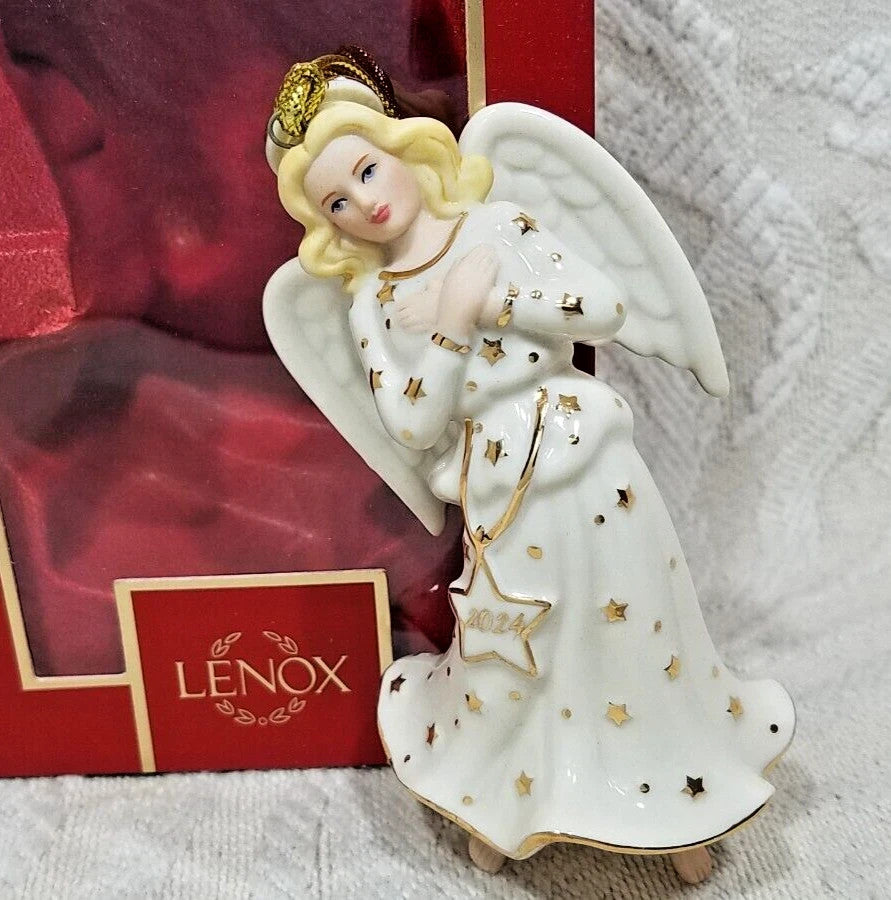 Lenox 2024 Heavenly Angel Figurine Ornament Arms Crossed Annual Christmas NEW6