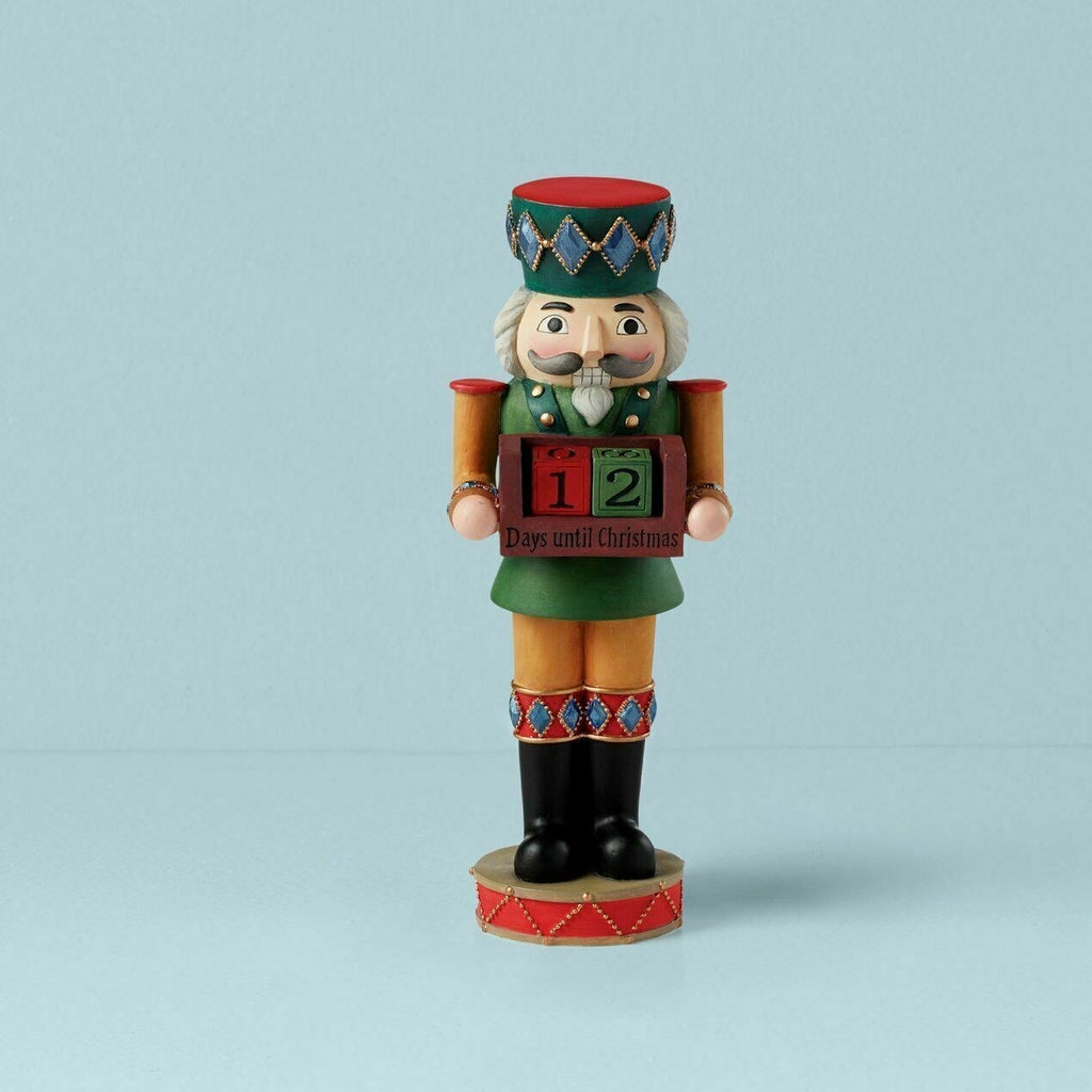 Lenox Countdown To Christmas Nutcracker Figurine Calendar Number Blocks Gift NEW0