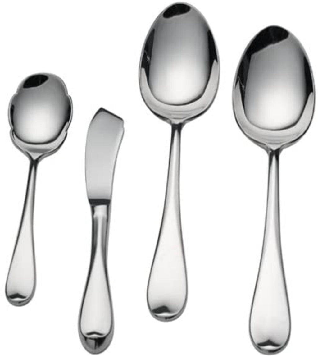 Gorham Studio 4 Piece Serving Set Hostess Flatware 18/10 Stainless Steel NEW0