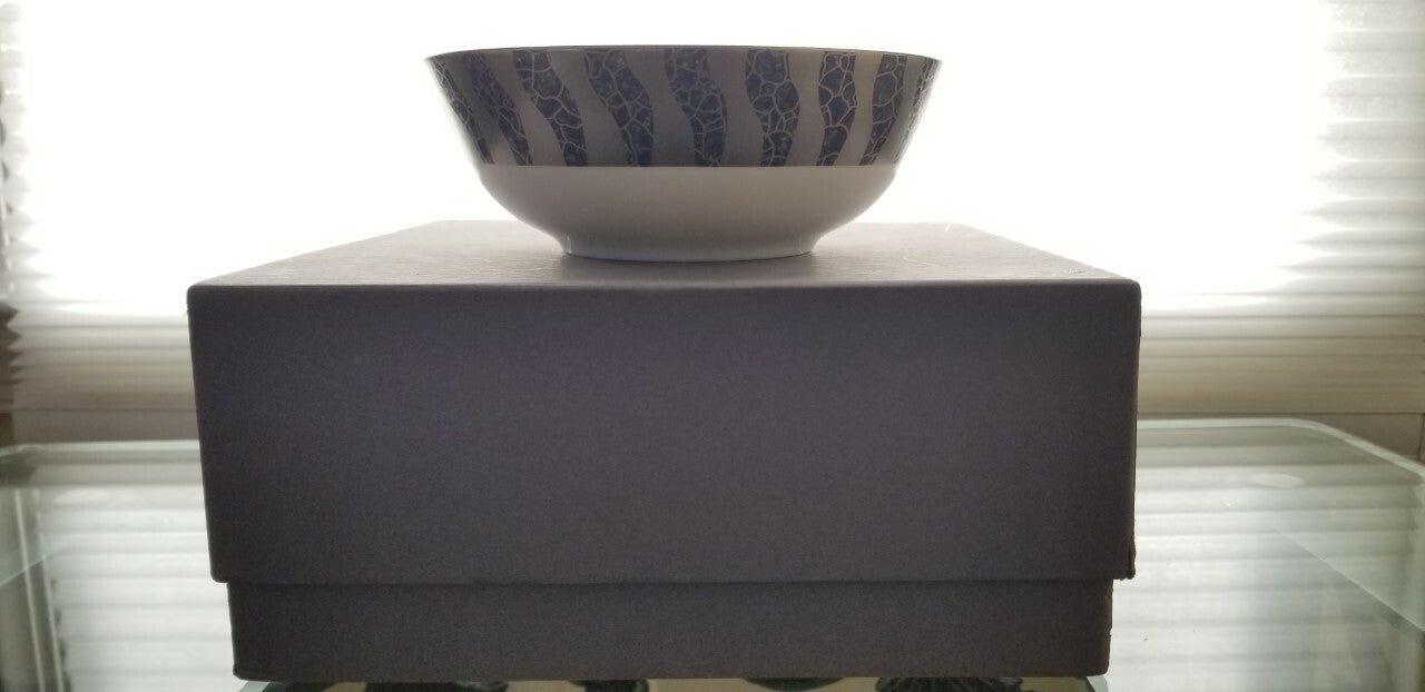 Lenox Wainwright Nut Bowl Candy Dish Onyx Tempio Luna Hand Made Platinum USA NEW3