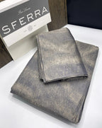 Sferra Belardo Indigo King Duvet Sham Set 3PC Cotton Sateen Jacquard Italy NEW6