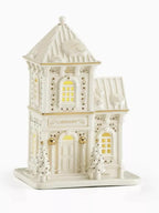 Lenox  Mistletoe Park Lighted Library Figurine Village Treasures Christmas NEW5