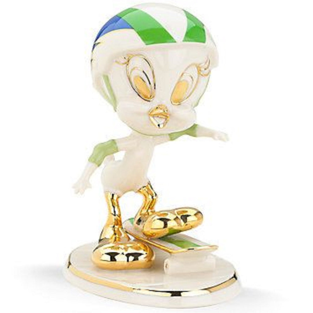 Lenox Tweety Bird Skateboarding Figurine Helmet Looney Tunes Warner Bros NEW0