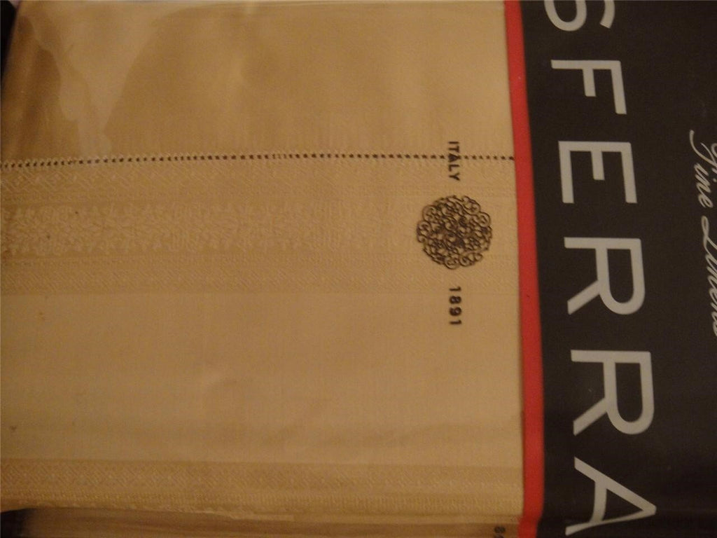 Sferra Capri Honey Queen Flat Sheet Egyptian Cotton Sateen Jacquard 1020TC NEW5