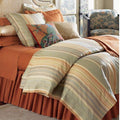 Sferra Blake King Shams 2 Egyptian Cotton/Linen Jacquard Stripes 600TC Italy NEW0