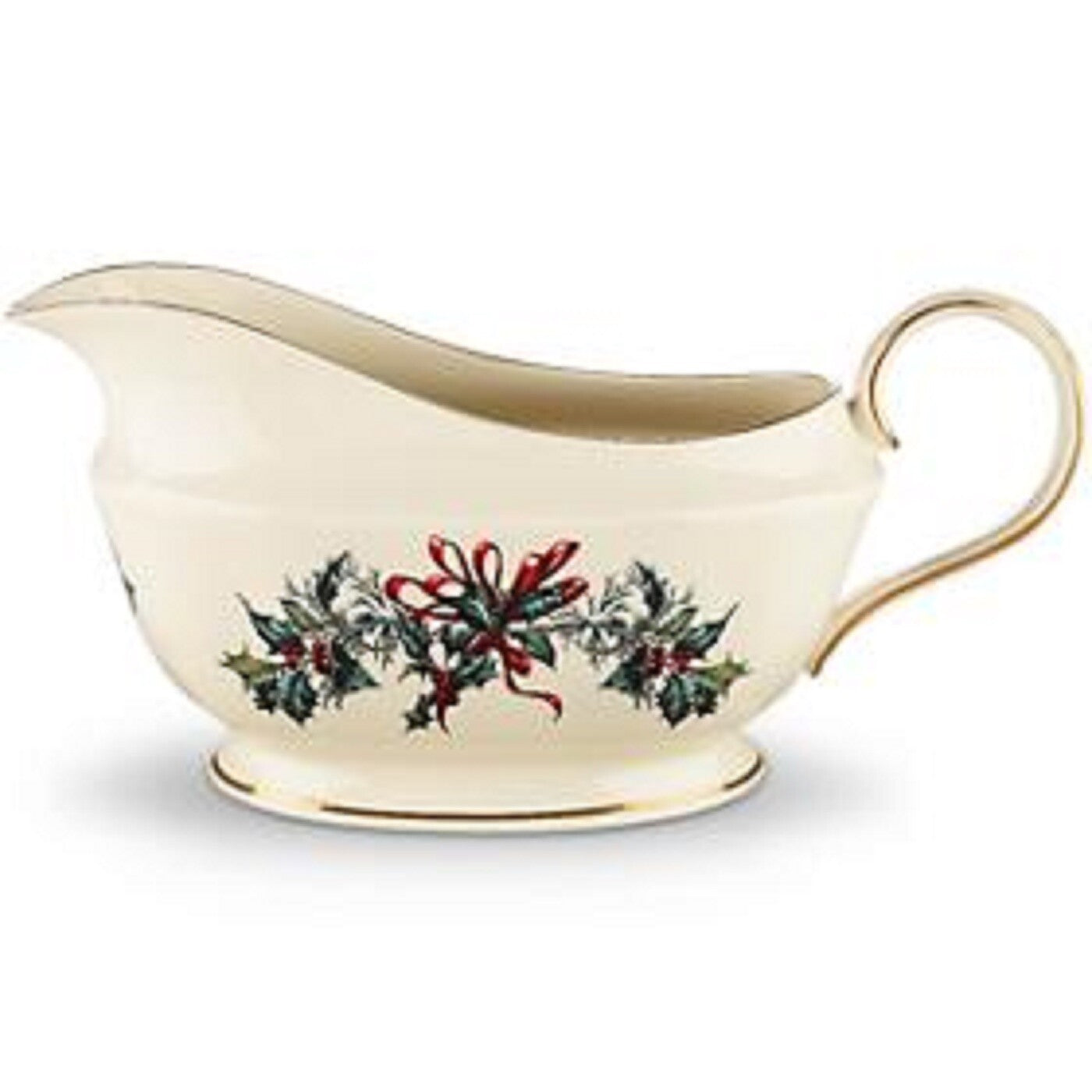 Lenox Winter Greetings Gravy Sauce Boat & Stand 2 PC Christmas USA NEW IN BOX2